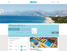 Tablet Screenshot of detur.no